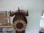 ORNATE DUTCH STYLE BRASS/WOOD WALL CLOCK. 8 DAY. Carousel 5