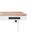 ErgoLift Single Motor Sit Stand Desk with Drawer Maple 1.2m Carousel 2