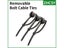 Removable Threaded M6 M8 M10 Hole Nylon Plastic Cable Tie Clip Carousel 9