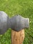 Beautiful condition vintage “No1 ROB T SORBY SHEFFIELD” stamped Kent axe/hatchet Carousel 17