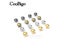 200pcs 6mm Round Decorative Rivets Leather Studs Nailhead Bead Spikes For Carousel 4
