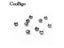200pcs 6mm Round Decorative Rivets Leather Studs Nailhead Bead Spikes For Carousel 6
