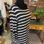 Chic black & white striped midi dress – Velvet by Graham & Spencer – Size M Carousel 7