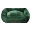 Charlie's Ascher Plush Corduroy Square Dog Bed Eden Green - Medium Carousel 5