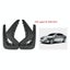 For Jaguar Xf 2009 2015 4Pcs / Set Car Auto Soft Plastic Splash Flaps Fender Gua Carousel 2