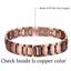 Men's Bracelet Magnetic Therapy Arthritis Pain Relief Pure Solid Copper Bangle U Carousel 7