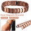 Men's Bracelet Magnetic Therapy Arthritis Pain Relief Pure Solid Copper Bangle U Carousel 8