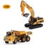 Die-cast Digger Excavator + Dump truck, 1:50, Metal Huina 1611 Carousel 3