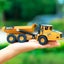 Die-cast Digger Excavator + Dump truck, 1:50, Metal Huina 1611 Carousel 7