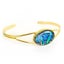 BBJ1104BG Paua Oval Gold Plated Bangle Boxed Carousel 1