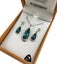 BBJ1237S Paua Pendant and Earrings Set Silvertone Boxed Carousel 2