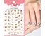 Graffiti Fun Nail Art Stickers, Abstract Nail Decals 3D Self-Adhesive Abstrac Carousel 4