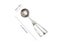 Stainless Steel Ice Cream Scoop Spring Handle Mash Potato Watermelon Ball Scoop Carousel 1