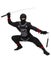 Stealthy Black Ninja Boys Costume Carousel 2