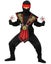 Red Kombat Ninja with Weapons Boys Costume Carousel 1