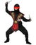 Red Kombat Ninja with Weapons Boys Costume Carousel 2
