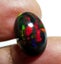$1RE 4.41CT Buy Now $3150 UNHEATED HUGE OVAL RAINBOW 100% NATURAL BLACK OPAL Carousel 3