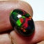 $1RE 4.41CT Buy Now $3150 UNHEATED HUGE OVAL RAINBOW 100% NATURAL BLACK OPAL Carousel 6