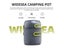 Widesea Ultralight Camping Cooking Utensils Outdoor Tableware Pot Set Hiking Carousel 14