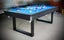 New 7' Dining Pool Table with Table Tennis Top blue cloth Carousel 2