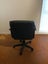 Large green leather comfortable office chair on wheels Carousel 2