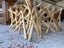 A Decorative Driftwood Glass Topped Coffee Table Carousel 7