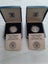 UK 1986 Silver proof 1 pound coin in case x 2 Carousel 1