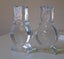 +++ GLASS (2) CANDLE HOLDERS +++ Carousel 3