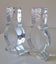 +++ GLASS (2) CANDLE HOLDERS +++ Carousel 4
