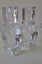 +++ GLASS (2) CANDLE HOLDERS +++ Carousel 12