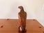 Vintage Hand Carved Teak Oriental Falcon Ornament With Glass Eyes Carousel 3