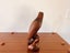 Vintage Hand Carved Teak Oriental Falcon Ornament With Glass Eyes Carousel 4