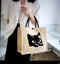 THE CATTAGE-Cute 2pc Cat Tote Bag & Coin Purse Add Uniqueness To Outings Carousel 4