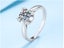 PT950 Platinum 1CT Moissanite Brilliant Diamond Ring Resizable Carousel 4