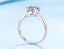 PT950 Platinum 1CT Moissanite Brilliant Diamond Ring Resizable Carousel 5