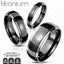 Two Tone Solid Titanium Dome Band Ring Carousel 1