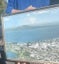 Whites Aviation hand-coloured picture of Takapuna, Lake Pupuke and Milford Carousel 7