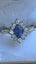 Sapphire and diamond cluster ring Carousel 1