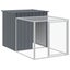 Chicken Cage With Run Anthracite 110x609x110 Cm Galvanised Steel Tonkbkb Carousel 6