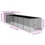 Chicken Cage With Run Anthracite 110x609x110 Cm Galvanised Steel Tonkbkb Carousel 2