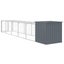 Chicken Cage With Run Anthracite 110x609x110 Cm Galvanised Steel Tonkbkb Carousel 5