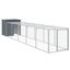 Chicken Cage With Run Anthracite 110x609x110 Cm Galvanised Steel Tonkbkb Carousel 8