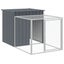 Chicken Cage With Run Anthracite 110x1017x110 Cm Galvanised Steel Tonkbkx Carousel 6
