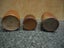 Brown Pottery Ink Bottles x 3. Carousel 2