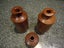 Brown Pottery Ink Bottles x 3. Carousel 6