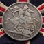1889 Great British Crown .925 Silver - Victoria - St. George Slaying Dragon. Carousel 2
