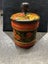 Painted lidded pot Carousel 2