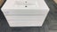 900 Lux Elite 2 Draw Wall Hung Vanity in Sea Fog with Via Basin Carousel 1