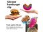 Reusable Burger Rack Useful Gadgets Silicone Frame Burger Tool Holder Shelf Carousel 12