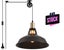 Plug in Pendant Light Industrial Pulley Pendant Lamp E27 Vintage Hanging Light Carousel 1